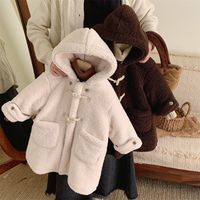 Simple Style Classic Style Solid Color Fleece Girls Outerwear main image 3