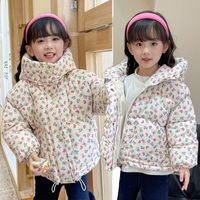 Simple Style Sports Flower Polyester Girls Outerwear main image 1