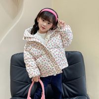 Simple Style Sports Flower Polyester Girls Outerwear main image 5