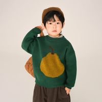 Cute Pastoral Pear Polyester Hoodies & Knitwears sku image 5