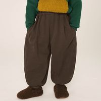 Süß Einfarbig Baumwolle Polyester Jungen Hosen sku image 8