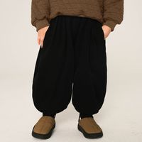 Cute Solid Color Cotton Polyester Boys Pants main image 1