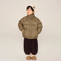 Simple Style Solid Color Polyester Nylon Boys Outerwear sku image 4