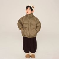 Simple Style Solid Color Polyester Nylon Boys Outerwear sku image 2