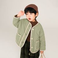 Cute Solid Color Cotton Polyester Boys Outerwear sku image 11