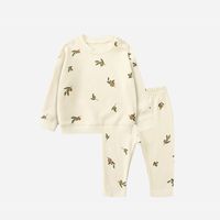 Simple Style Color Block Cotton Baby Clothing Sets sku image 1
