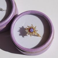 Kupfer Süss Edelstein Sonne Opal Ringe Ohrringe Halskette sku image 13