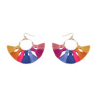 New Bohemian Handmade Colored Tassel Earrings Nhll140951 sku image 4