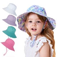 Children Unisex Cartoon Style Cute Solid Color Printing Bucket Hat main image 1