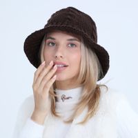 Women's Basic Solid Color Flat Eaves Bucket Hat sku image 6