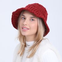 Women's Basic Solid Color Flat Eaves Bucket Hat main image 3