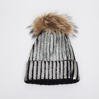 Women's Basic Simple Style Twist Pom Poms Eaveless Wool Cap main image 3