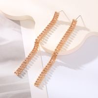 1 Pair Elegant Classic Style Color Block Plating Inlay Alloy Glass Gold Plated Drop Earrings main image 5