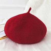 Women's Classic Style Solid Color Eaveless Beret Hat sku image 2
