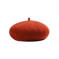 Women's Classic Style Solid Color Eaveless Beret Hat main image 2