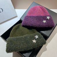 Women's Elegant Princess Sweet Star Eaveless Wool Cap main image 6