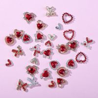 Día De San Valentín Estilo Simple Forma De Corazón El Plastico Parches De Uñas 10 Piezas main image 1