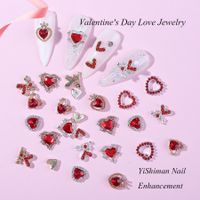 Día De San Valentín Estilo Simple Forma De Corazón El Plastico Parches De Uñas 10 Piezas main image 4