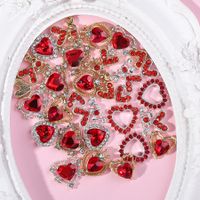 Valentine's Day Simple Style Heart Shape Plastic Nail Patches 10 Pieces main image 2