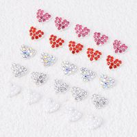 Valentine's Day Sweet Simple Style Heart Shape Plastic Nail Patches 10 Pieces main image 5