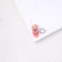 Valentine's Day Sweet Simple Style Heart Shape Plastic Nail Patches 10 Pieces sku image 15