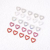Valentine's Day Sweet Simple Style Heart Shape Plastic Nail Patches 10 Pieces main image 6