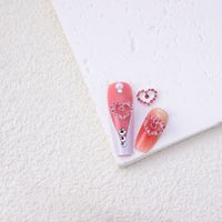 Valentine's Day Sweet Simple Style Heart Shape Plastic Nail Patches 10 Pieces sku image 11