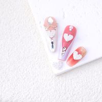 Valentine's Day Sweet Simple Style Heart Shape Plastic Nail Patches 10 Pieces sku image 5
