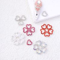 Valentine's Day Sweet Simple Style Heart Shape Plastic Nail Patches 10 Pieces main image 2