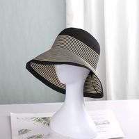 Women's Vacation Stripe Big Eaves Straw Hat main image 5