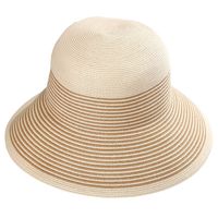Women's Vacation Stripe Big Eaves Straw Hat main image 3