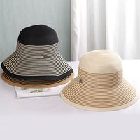 Women's Vacation Stripe Big Eaves Straw Hat main image 2
