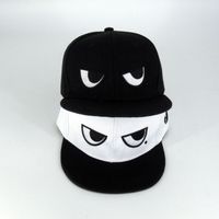 Unisex Funny Eye Embroidery Flat Eaves Baseball Cap main image 6