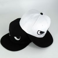 Unisex Funny Eye Embroidery Flat Eaves Baseball Cap main image 2