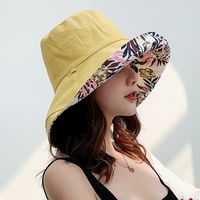 Women's Pastoral Printing Crimping Bucket Hat sku image 1