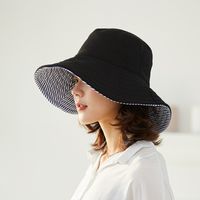 Women's Vacation Solid Color Big Eaves Bucket Hat main image 3