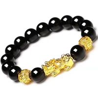 Hip-hop Vintage Style Totem Tribal Alloy Obsidian Unisex Bracelets main image 4