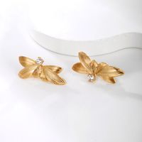 1 Pair Glam Luxurious Xuping Solid Color Plating Inlay Alloy Copper Alloy Artificial Gemstones 18k Gold Plated Ear Studs main image 5