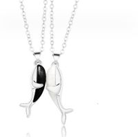 Elegant Streetwear Whale Alloy Plating Valentine's Day Women's Pendant Necklace sku image 1