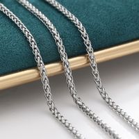 304 Stainless Steel 14K Gold Plated Simple Style Commute Plating Solid Color Necklace main image 4