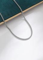 304 Stainless Steel 14K Gold Plated Simple Style Commute Plating Solid Color Necklace main image 6