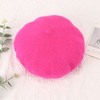Women's Simple Style Solid Color Printing And Dyeing Eaveless Beret Hat sku image 7