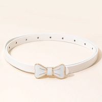 French Style Simple Style Bow Knot Synthetic Resin Women's Girl's Leather Belts main image 5