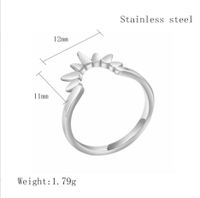 Casual Streetwear Geometric 304 Stainless Steel Plating 18K Gold Plated Women's Rings main image 2