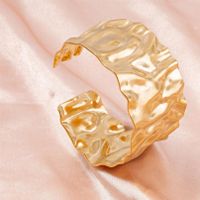 Simple Style Irregular Solid Color Stainless Steel Plating 18k Gold Plated Bangle main image 1