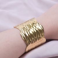 Ig Style Simple Style Solid Color Stainless Steel Plating 18k Gold Plated Bangle main image 4