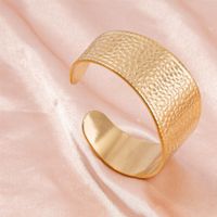 Retro Exaggerated Solid Color Stainless Steel Plating Bangle main image 1