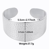 Retro Exaggerated Solid Color Stainless Steel Plating Bangle main image 2