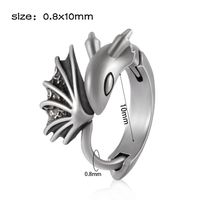 1 Stück Toller Stil Runden Drachen Emaille Überzug Rostfreier Stahl Ohrringe sku image 17