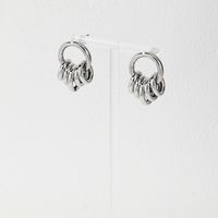 1 Paire Style Simple Géométrique Placage Alliage Boucles D'oreilles main image 9